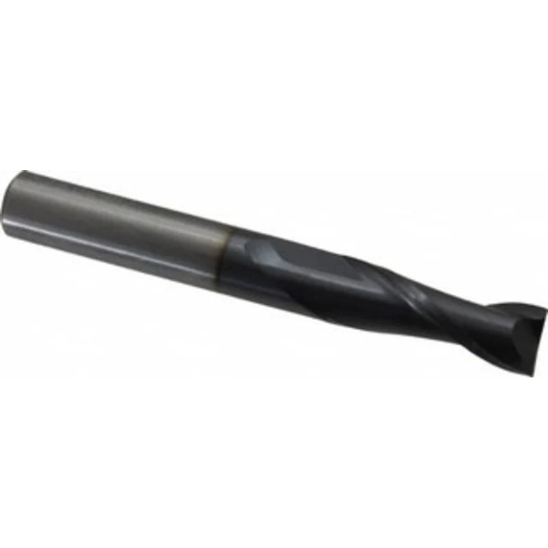 OSG 3/8, 1-1/8 LOC, 3/8 Shank Diam, 3 OAL, 2 Flute, Solid Carbide Square End Mill Single End, TiAlN Finish, Spiral Fl...